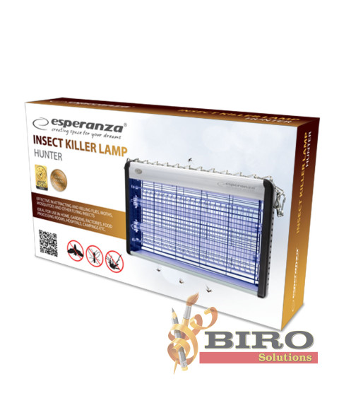 Lampa anti-insecte Esperanza HUNTER EHQ006 – 20W – acoperire 80 m²